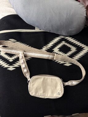 lululemon athletica Small Beige Crossbody Belt Bag